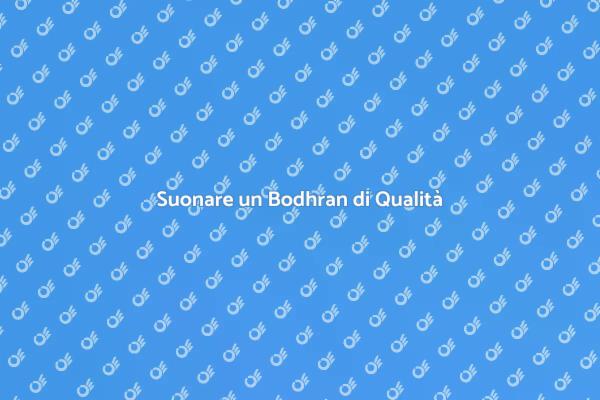 Suono Unico del Bodhran Irlandese