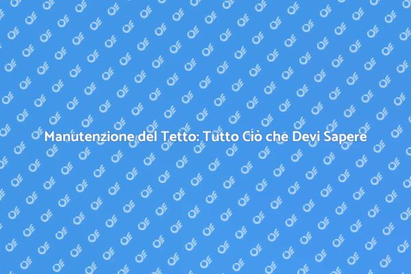 Ripara il Tuo Tetto: Sicurezza e Comfort