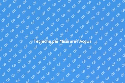 Misurare i Parametri dell'Acqua