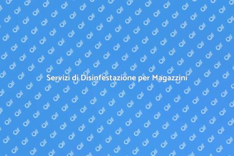 Disinfestazione Cimici in Magazzini