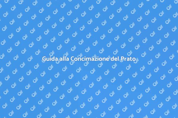 Prato Rigoglioso: Come Concimare