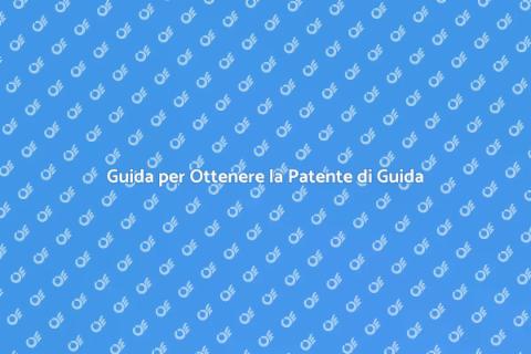 Ottenere la Patente di Guida Facile