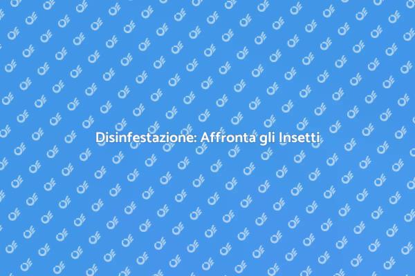 Necessità di Disinfestazione in America