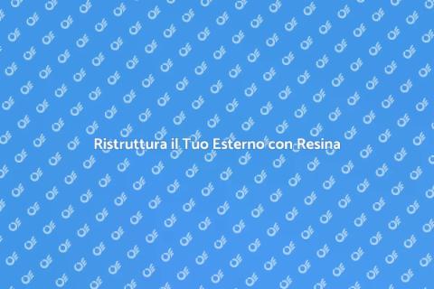 Terrazza in Resina: Rinnova il Tuo Spazio