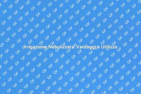 Sistema di Irrigazione a Nebulizzazione
