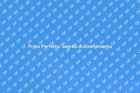 Livellamento del Prato per Giardini