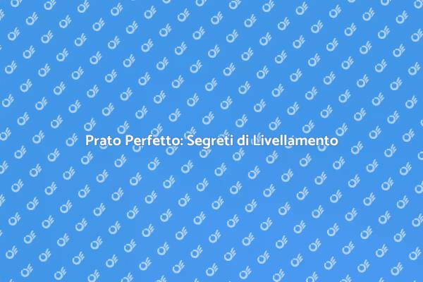 Livellare il Prato: Consigli Utili