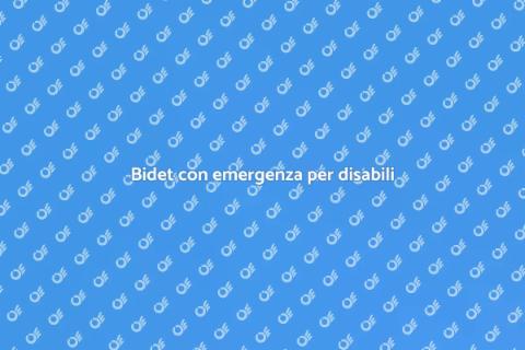 Bidet per disabili con emergenza