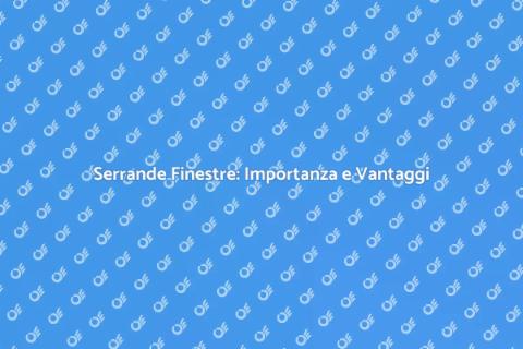 Sostituzione Serrande Finestre Essenziale