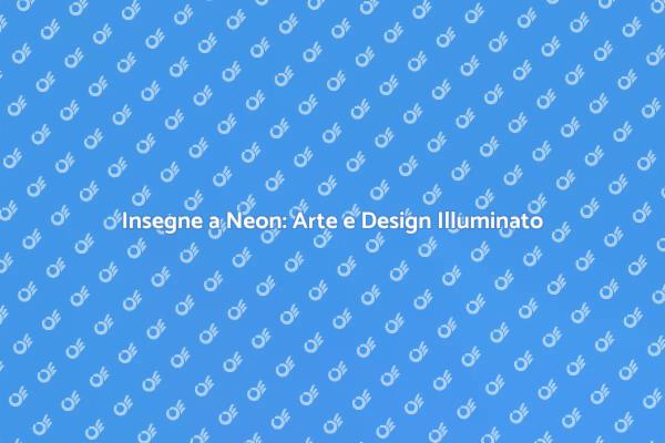 Illumina il Tuo Spazio con Neon Creativo