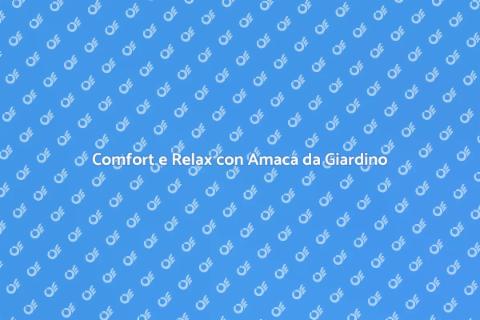 Amaca con Supporto per Giardino