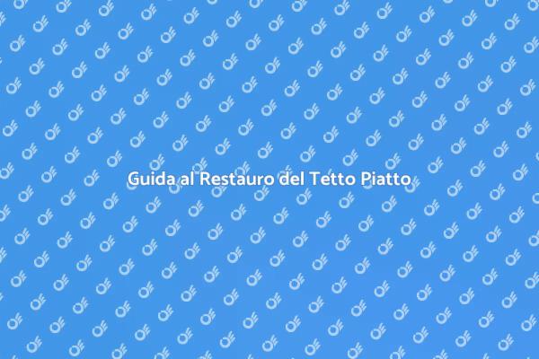 Manutenzione del Tetto Piatto: Ecco Come
