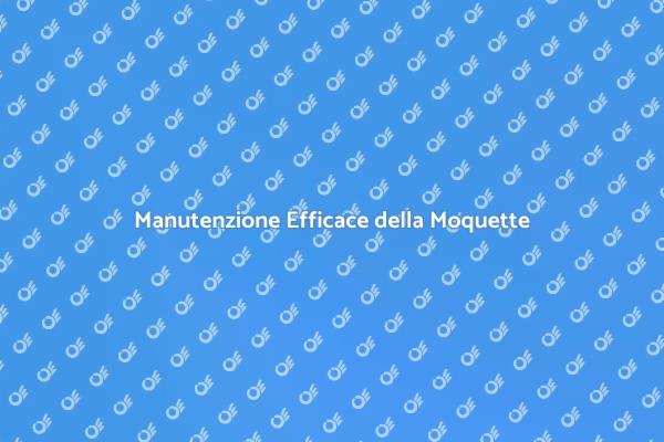 Mantieni la tua Moquette Sempre Pulita