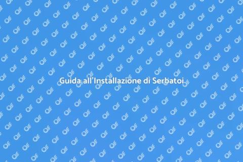 Installare un Serbatoio d'Acqua