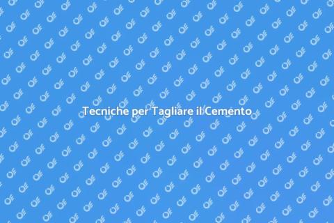 Tagliare Cemento Armato: Guida Pratica