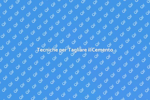 Come Tagliare il Cemento Armato