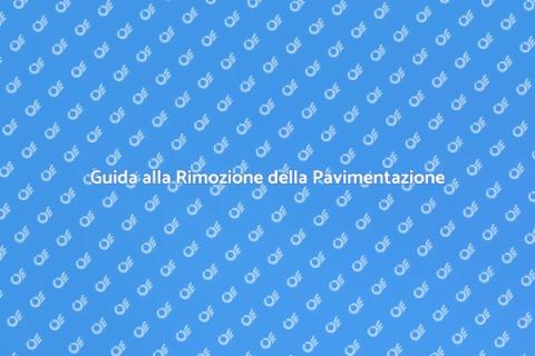 Rimuovere la Pavimentazione Facile