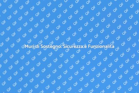 Muri di Sostegno: Stabilità e Design