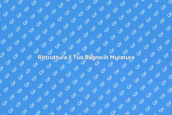 Eleganza nei Bagni in Muratura