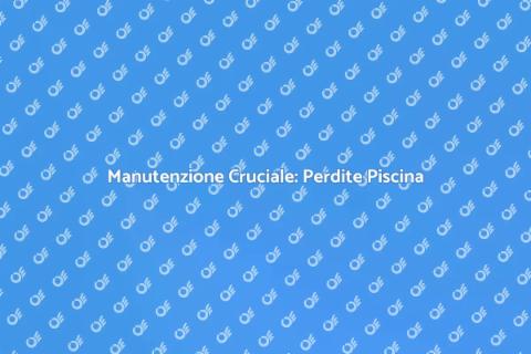 Ispezione Perdite Piscina Essenziale