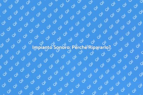 Riparazione Impianto Sonoro Commerciale