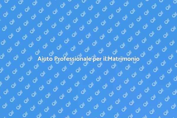Supporto Essenziale per il Tuo Matrimonio