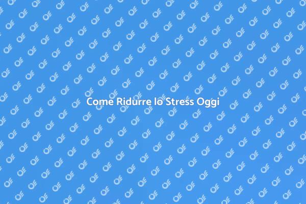 Ritrova il Tuo Benessere con Anti Stress