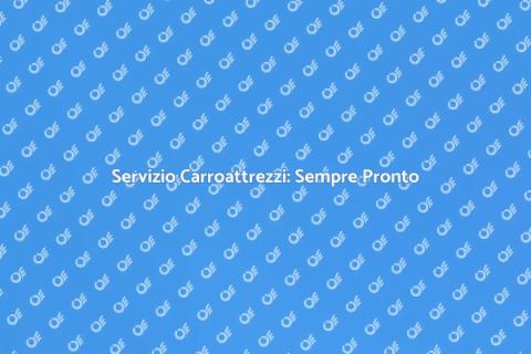Carroattrezzi in città: servizio rapido