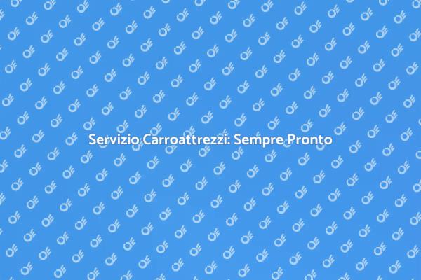 Carroattrezzi: supporto immediato in città