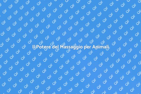 Migliora il Benessere del Tuo Animale