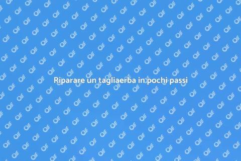 Rimettere in sesto un tagliaerba