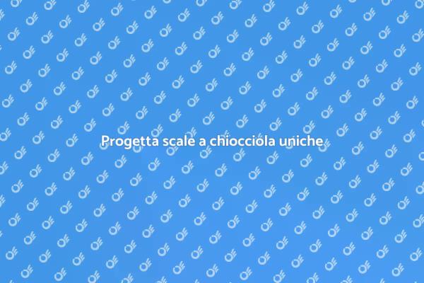 Scale a chiocciola: eleganza e funzionalità