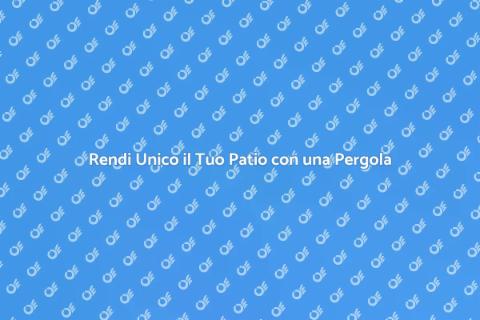 Copertura a Pergola per il Patio