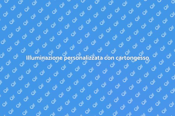 Lampadari in cartongesso su misura