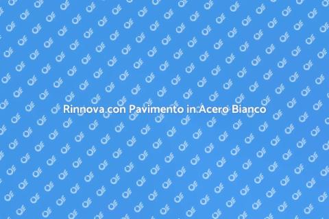 Pavimento in Acero Bianco: Eleganza