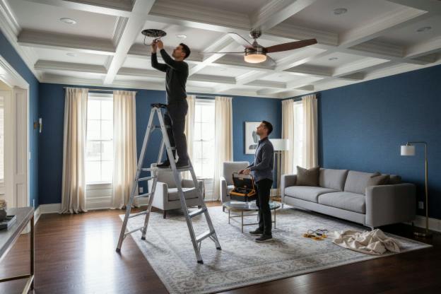 Installare il ventilatore soffitto