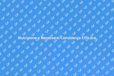 Consulenza Nutrizionale Professionale