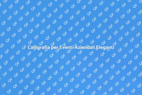 Il Tocco di Classe per il Tuo Evento