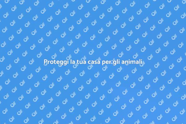 Come rendere sicura la casa per animali