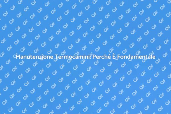 Termocamini Moderni: Assistenza Necessaria