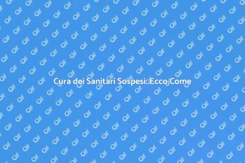 Manutenzione Preventiva Sanitari Sospesi