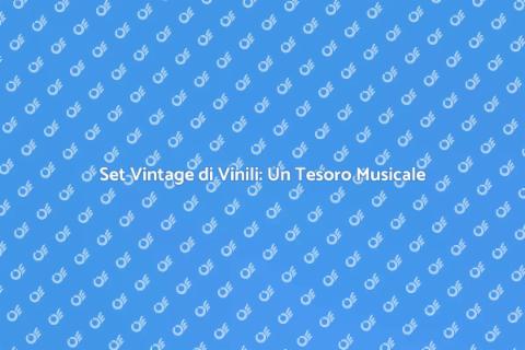 Vinili da Collezione: Set Vintage da DJ