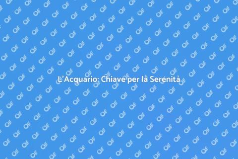 Acquario per Benessere Interiore
