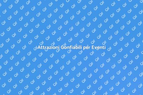 Noleggio Attrazioni Gonfiabili