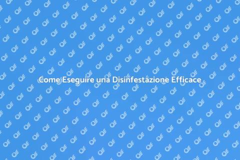 Disinfestazione: Guida per un Ambiente Sano