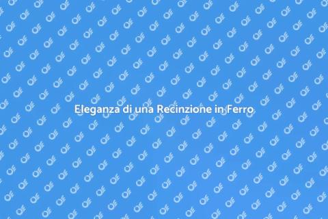 Recinzione in Ferro per Giardino