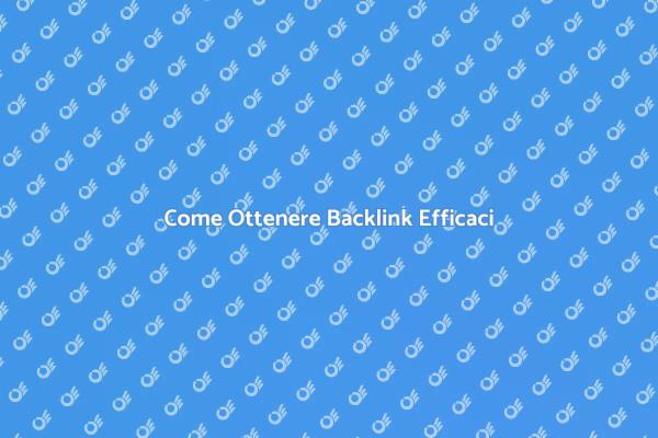 Strategia per Backlink Rilevanti
