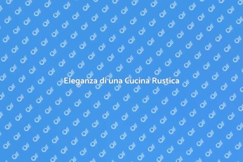 Cucina Rustica con Piano in Marmo