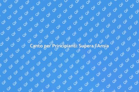 Lezione di Canto per Principianti