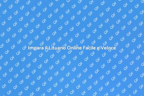 Corso Online di Lituano: Impara Facile